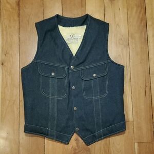 Dee Cee Vintage Dark Blue Western Lined Vest Medium